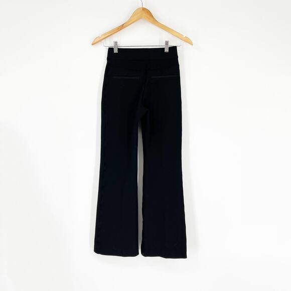 Spanx Stretch Flared Classic Black High-Waist Pants Size XS - Picture 2 of 8